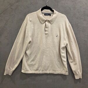 Nautica Collared Sweater Men's Size XXL 100%‎ Cotton Classic Comfy Warm Office